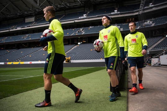 Viktor Claesson, Emil Forsberg och Jakob Johansson