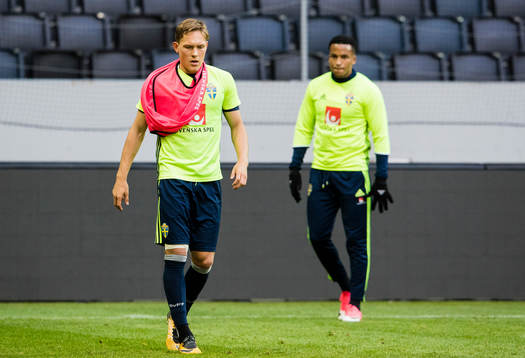 Sveriges Ludwig Augustinsson och Martin Olsson