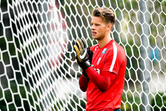 Goalkeeper Ørjan Håskjold Nyland of Norway