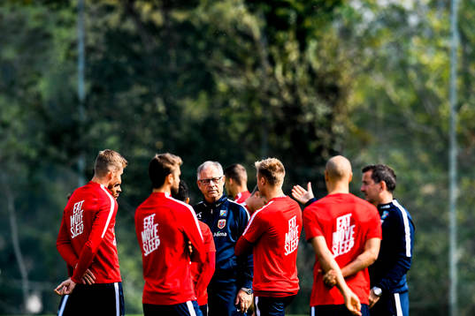 Lars Lagerbäck, head coach of Norway