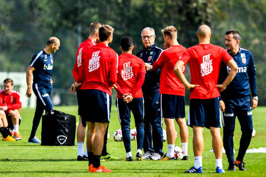 Lars Lagerbäck, head coach of Norway
