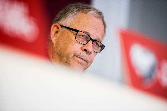 Lars Lagerbäck, head coach of Norway