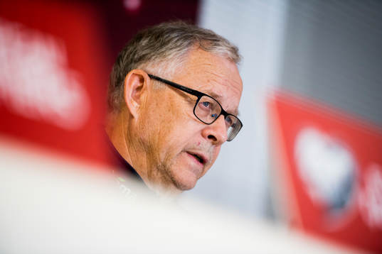 Lars Lagerbäck, head coach of Norway