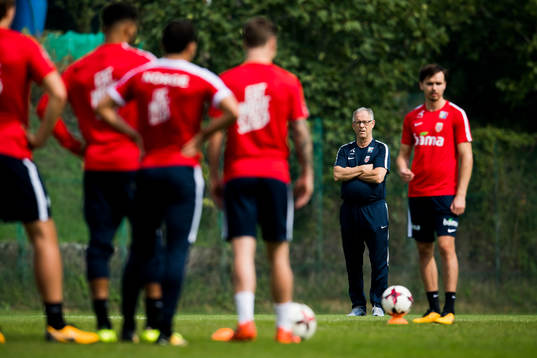 Lars Lagerbäck, head coach of Norway