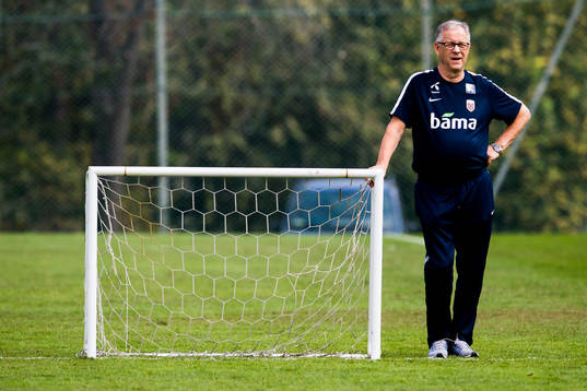 Lars Lagerbäck, head coach of Norway