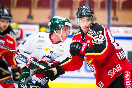 Frölundas Victor Olofsson och Luleås Karl Fabricius