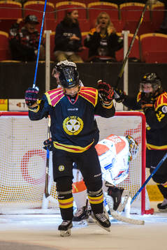 Brynäs Johan Alcén jublar