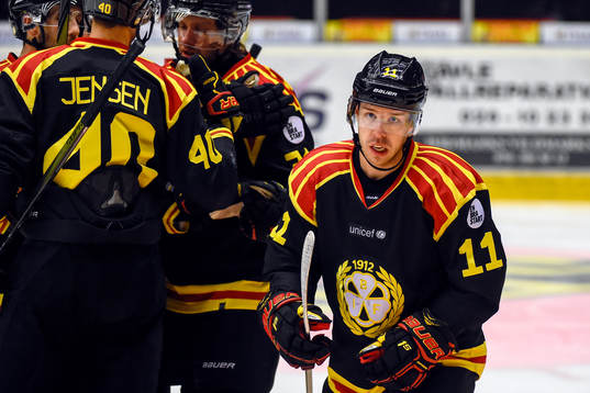 Brynäs Kevin Clark jublar