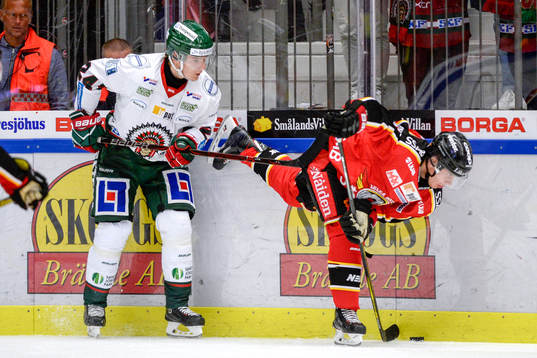 Frölundas Lias Andersson och Luleås Viktor Grahn