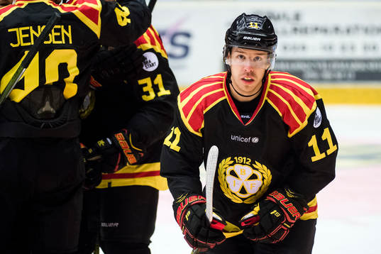 Brynäs Kevin Clark jublar