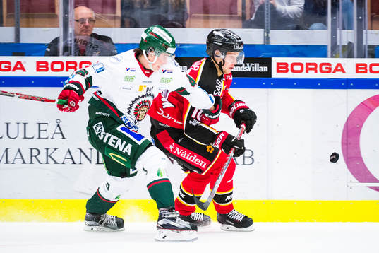 Frölundas Oliwer Fjällström och Luleås Einar Emanuelsson