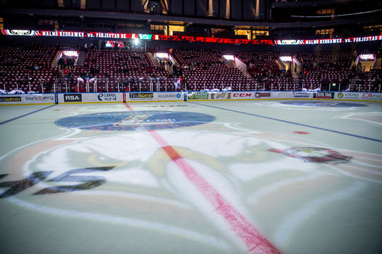 Malmö Arena innan ishockeymatchen i SHL mellan Malmö