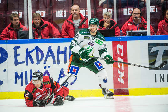 Malmö Redhawks Erik Andersson och Färjestads Martin
