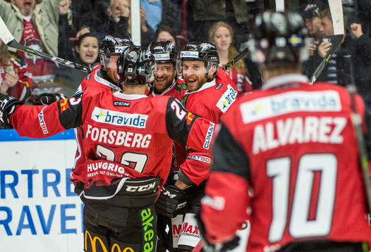 Malmö Redhawks Frederik Storm jublar