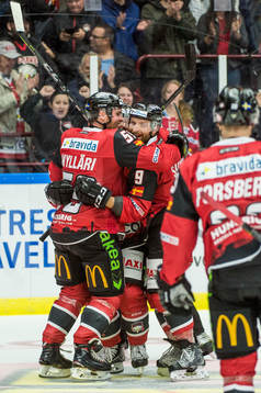 Malmö Redhawks Frederik Storm jublar