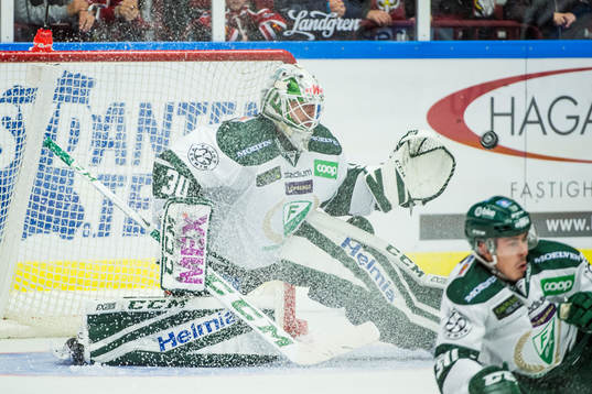Färjestads målvakt Lars Haugen