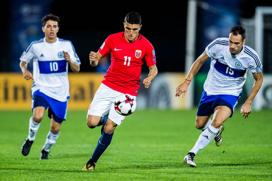 Michael Battistini of San Marino, Mohamed Elyounoussi of