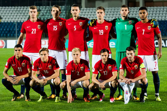 Alexander Sørloth, Sander Berge, Gustav Valsvik, Markus