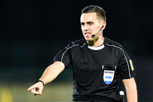 Andrew Dallas of Scotland, referee