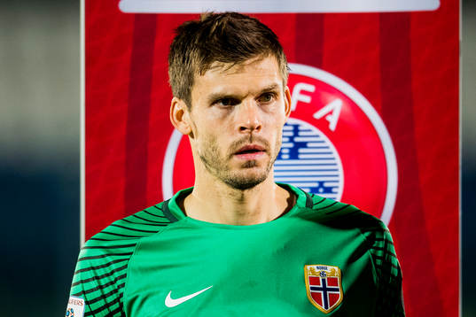 Goalkeeper Rune Almenning Jarstein of Norway