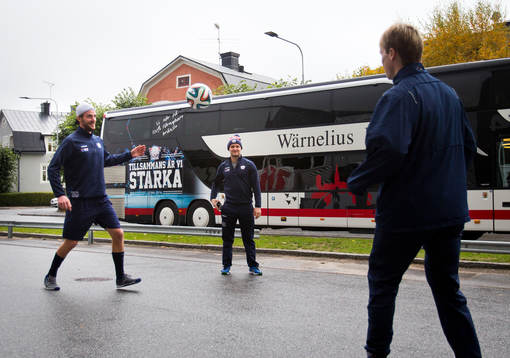 Linköpings målvakt Jonas Gustavsson och Chad Billins