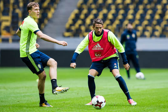 Sveriges Ludwig Augustinsson och Marcus Rohdén