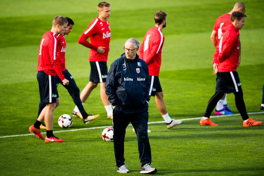 Lars Lagerbäck, head coach of Norway