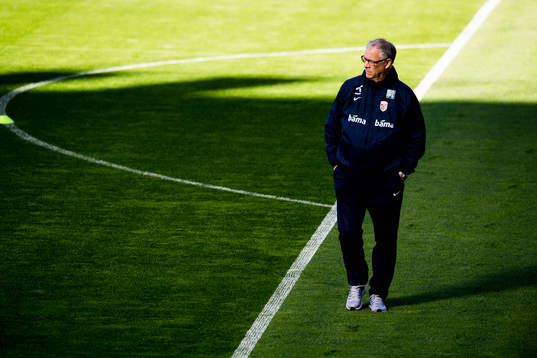 Lars Lagerbäck, head coach of Norway