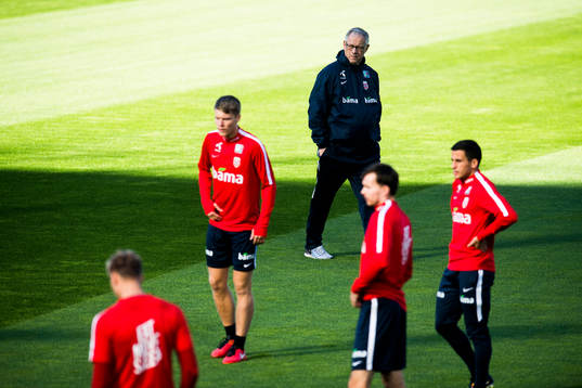 Lars Lagerbäck, head coach of Norway