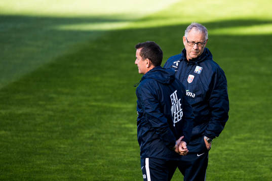 Lars Lagerbäck, head coach of Norway