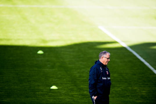 Lars Lagerbäck, head coach of Norway
