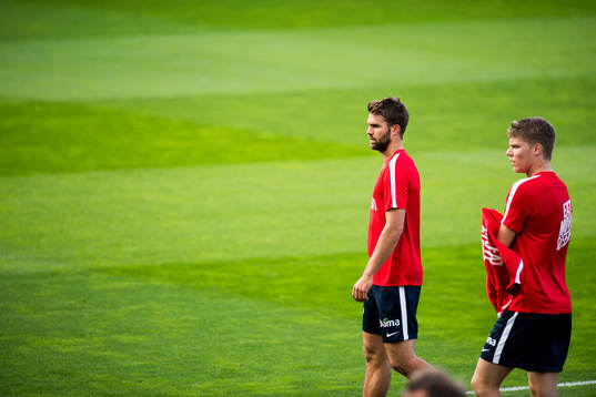 Jørgen Skjelvik and Sigurd Rosted of Norway