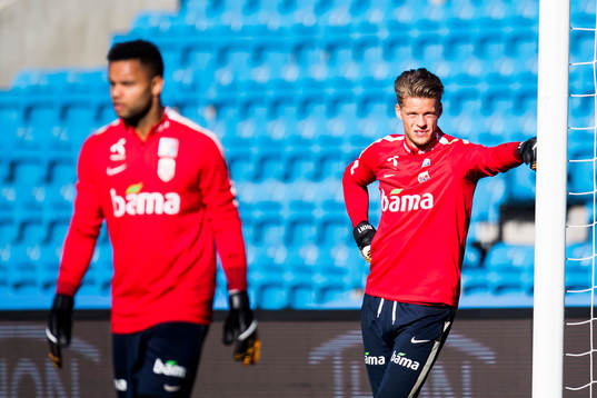 Goalkeeper Sten Grytebust and goalkeeper Ørjan Håskjold