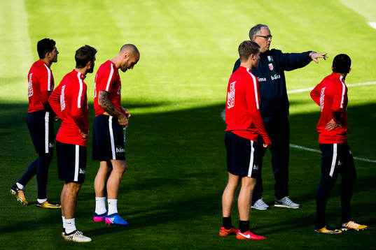 Lars Lagerbäck, head coach of Norway