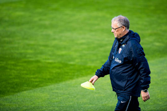 Lars Lagerbäck, head coach of Norway