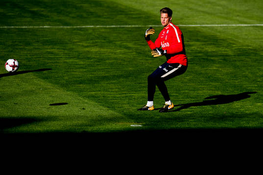 Goalkeeper Ørjan Håskjold Nyland of Norway