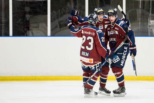 Halmstads Robin Holm, Erik Åhlén och Jesper Johansson