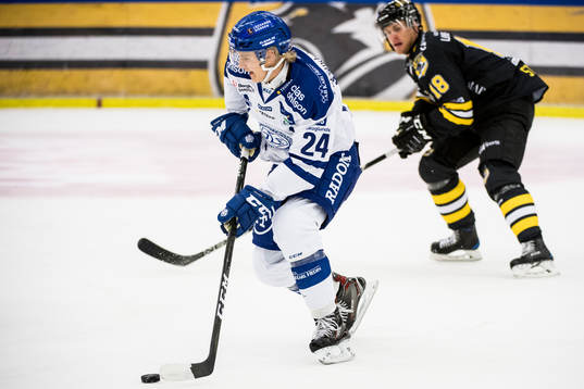 Leksands Isak Skedung och Panterns Robin Sterner