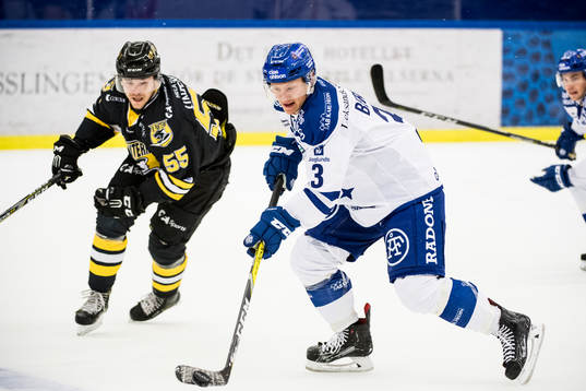 Leksands Daniel Bertov och Panterns Nicklas Jadeland