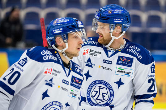 Leksands Sebastian Björnstad och Mattias Ritola deppar