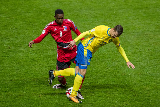Luxemburgs  Christopher Martins och Sveriges Oscar Wendt