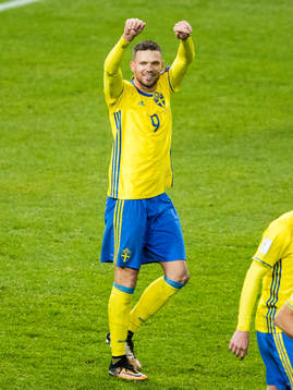 Sveriges Marcus Berg jublar
