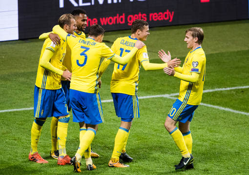 Sveriges Ola Toivonen jublar