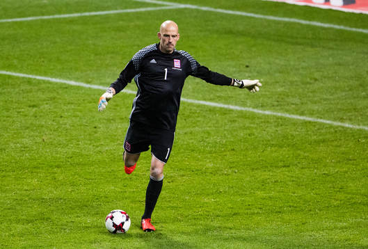 Luxemburgs målvakt Jonathan Joubert