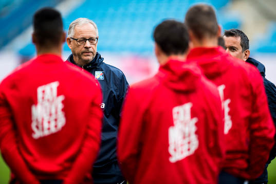 Lars Lagerbäck, head coach of Norway