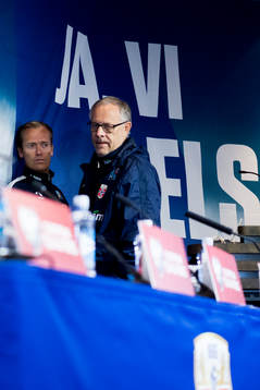 Lars Lagerbäck, head coach of Norway