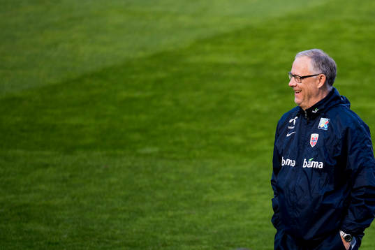 Lars Lagerbäck, head coach of Norway