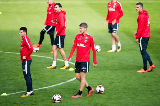 Tarik Elyounoussi, Ole Kristian Selnæs, Sigurd Rosted and