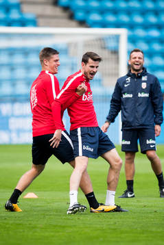 Markus Henriksen and Håvard Nordtveit of Norway