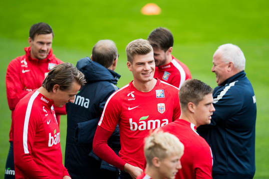 Martin Linnes, Sander Berge, Alexander Sørloth, Birger